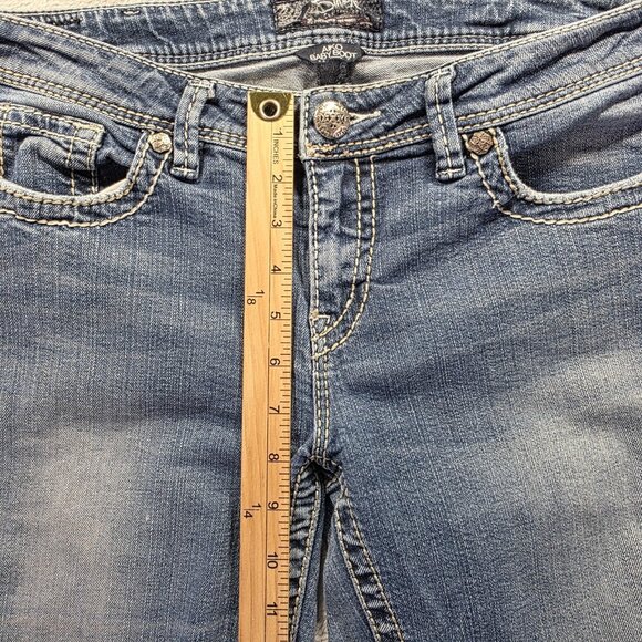 Silver Jeans Co Jeans Womens 32x33 Aiko Baby Boot Stretch Embroidery Bootcut - Picture 10 of 11